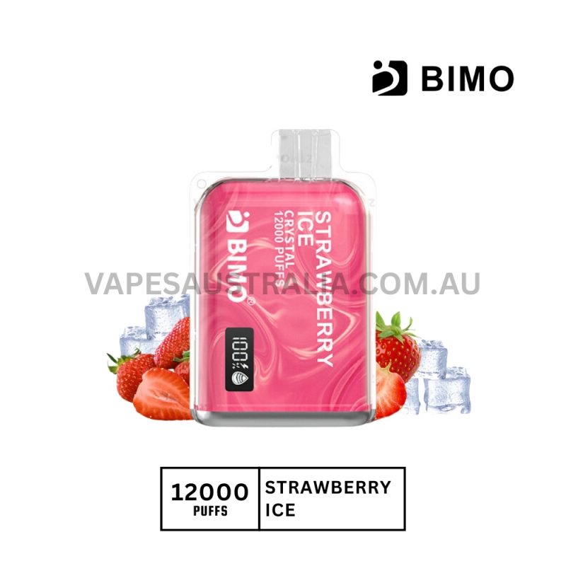 BIMO Crystal 12000 Puffs Strawberry Ice
