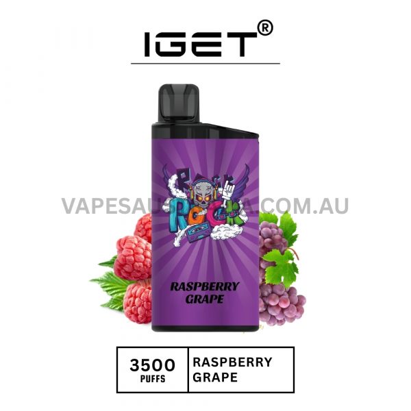IGET Bar 3500 Puffs Raspberry Grape