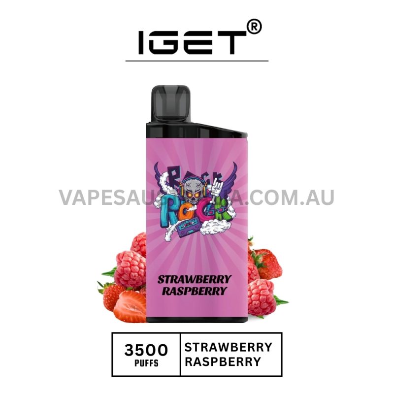 IGET Bar 3500 Puffs Strawberry Raspberry