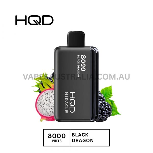 HQD Miracle 8000 Puffs Black Dragon