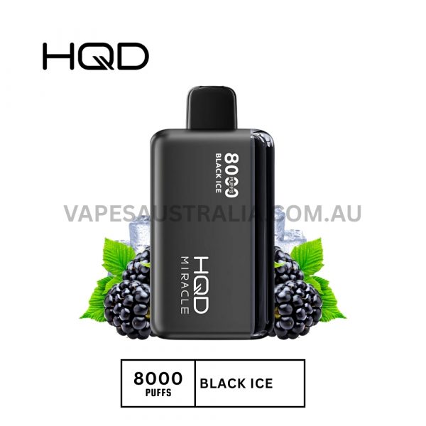 HQD Miracle 8000 Puffs Black Ice