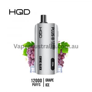 HQD Cuvie Slick Plus 12000 Puffs Grape Ice
