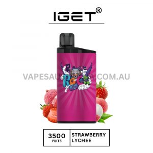 IGET Bar 3500 Puffs Strawberry Lychee