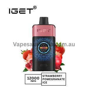Iget One 12000 Puffs Strawberry Pomegranate Ice