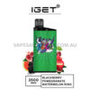 IGET Bar 3500 Puffs Blackberry Pomegranate Watermelon Rind