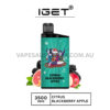 IGET Bar 3500 Puffs Citrus Blackberry Apple