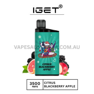 IGET Bar 3500 Puffs Citrus Blackberry Apple