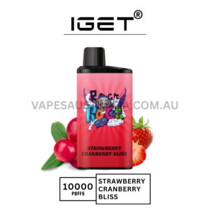 IGET Bar Pro 10000 Puffs Strawberry Cranberry Bliss