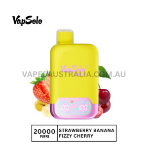 Vapsolo Twins 20000 Puffs Strawberry Banana Fizzy Cherry